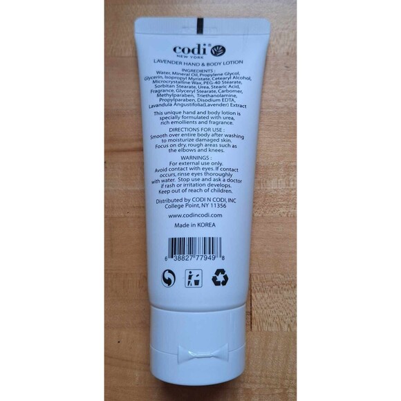 Codi Lavendar Hand and Body Lotion Moisturizer Humectant - Picture 2 of 2